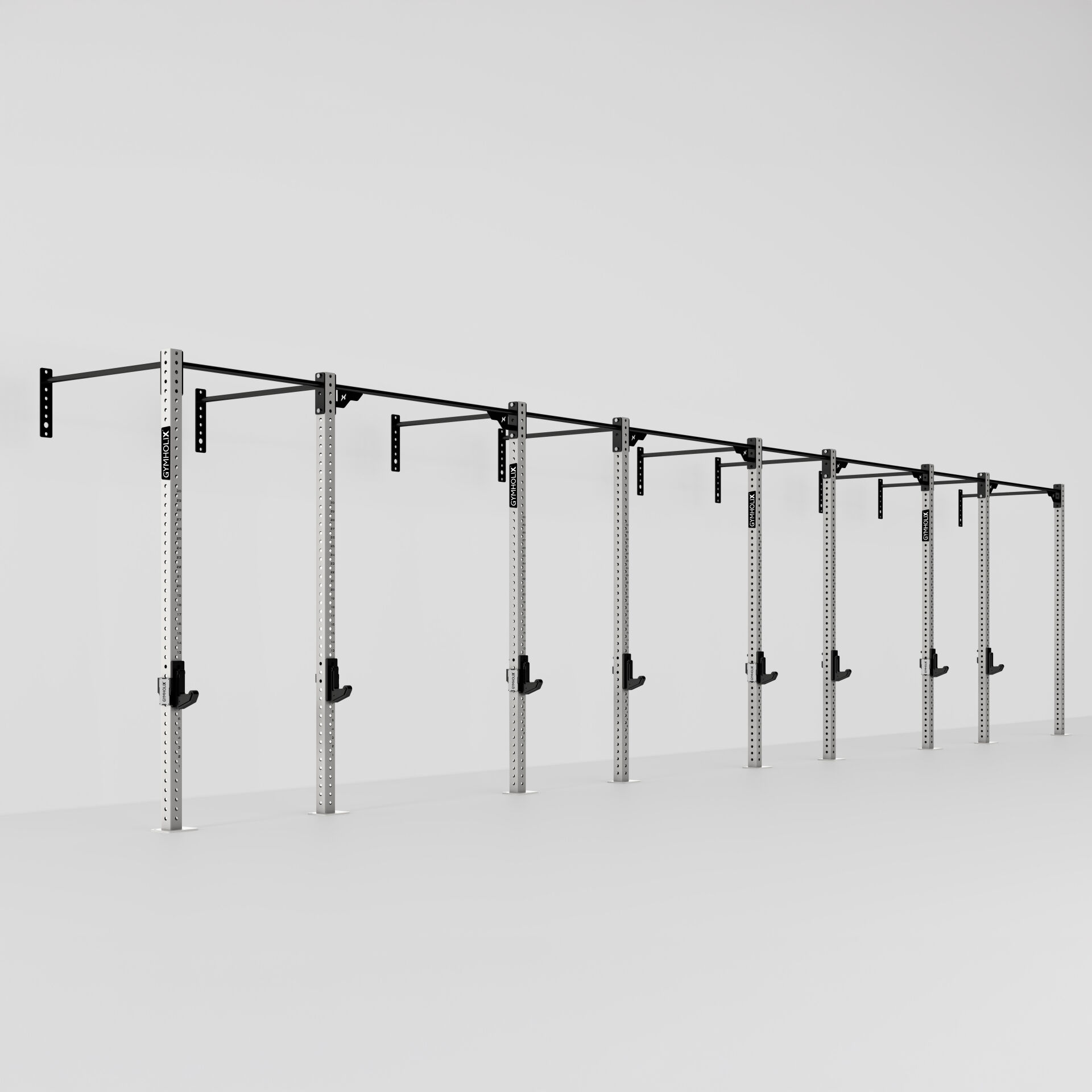 GYMHOLIX® 4 Rack 9 Bacak Duvar Tip İstasyon (Rig) (FGXW009)