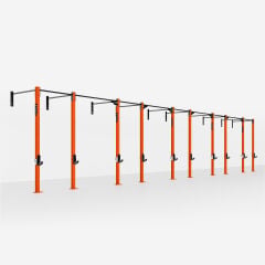 GYMHOLIX® 5 Rack 10 Bacak Duvar Tip İstasyon (Rig) (FGXW010)