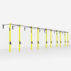 GYMHOLIX® 5 Rack 10 Bacak Duvar Tip İstasyon (Rig) (FGXW010)