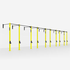 GYMHOLIX® 5 Rack 10 Bacak Duvar Tip İstasyon (Rig) (FGXW010)