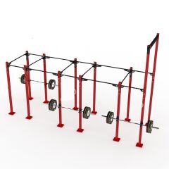GYMHOLIX® 6 Rack 12 Bacak Orta Tip İstasyon (Rig) (FGXC012) +5 Halat Tırmanma Kulesi