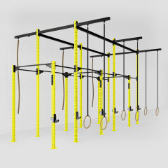 GYMHOLIX® 6 Rack 12 Bacak Orta Tip İstasyon (Rig) (FGXC012) +6 Halat Tırmanma Kulesi