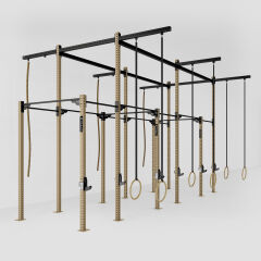 GYMHOLIX® 6 Rack 12 Bacak Orta Tip İstasyon (Rig) (FGXC012) +6 Halat Tırmanma Kulesi