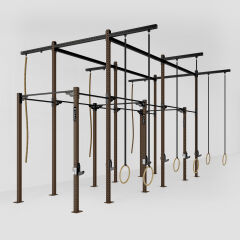 GYMHOLIX® 6 Rack 12 Bacak Orta Tip İstasyon (Rig) (FGXC012) +6 Halat Tırmanma Kulesi