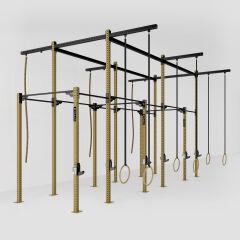 GYMHOLIX® 6 Rack 12 Bacak Orta Tip İstasyon (Rig) (FGXC012) +6 Halat Tırmanma Kulesi