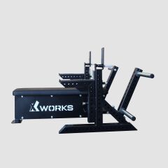 XWORKS Flat Olympic Bench Sehpası – Serbest Ağırlık Egzersiz Sehpası (FWX0075) PARLAK ALÜMİNYUM (RAL830)