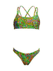 Funkita Minty Mixer Bikini Takımı, Alt, Üst Takım Kız Çocuk Bikini