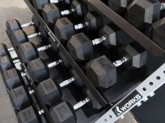 XWORKS 4 Katlı Dambıl Rafı - Kettlebell Dumbbell Depolama Ünitesi (FWX0025)