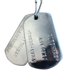 GYMHOLIX® Powerlifting Künye Anahtarlık Kolye – Powerlifter Aksesuarı