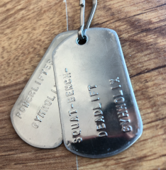 GYMHOLIX® Powerlifting Künye Anahtarlık Kolye – Powerlifter Aksesuarı