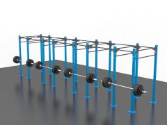 GYMHOLIX® 8 Rack 16 Bacak Orta Tip İstasyon (Rig) (FGXC016) +11 Halat Tırmanma Kulesi