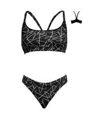 Funkita Texta Mess Bikini Takımı, Alt, Üst Takım Kadın Bikini