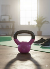Delta 2 Kg. Çaydanlık Tipi Lila Demir Dambıl - Kettlebell