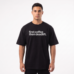 GYMHOLIX® First Coffee Then Deadlift Men – Erkek Tişört (T-Shirt) (TGX0011)