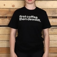 GYMHOLIX® First Coffee Then Deadlift Men – Erkek Tişört (T-Shirt)