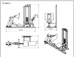 XWORKS Leg Press Pro - Açı ve Derinlik Ayarlı (PLX0013)
