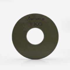 XWORKS Renki Mikro Metal Plaka | Powerlifting Çelik Ağırlık Plakası (Çift) (FWX7001) 1 KG Plaka Çift