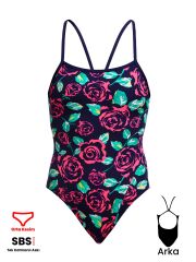 Funkita SS Feeling Rosy Kadın Antrenman Mayo, İnce Askılı