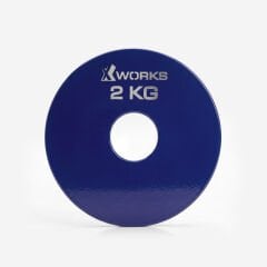 XWORKS Renki Mikro Metal Plaka | Powerlifting Çelik Ağırlık Plakası (Çift) (FWX7001) 2 KG Plaka Çift