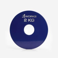 XWORKS Renki Mikro Metal Plaka | Powerlifting Çelik Ağırlık Plakası (Çift) (FWX7001) 2 KG Plaka Çift