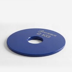 XWORKS Renki Mikro Metal Plaka | Powerlifting Çelik Ağırlık Plakası (Çift) (FWX7001) 2 KG Plaka Çift