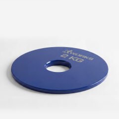 XWORKS Renki Mikro Metal Plaka | Powerlifting Çelik Ağırlık Plakası (Çift) (FWX7001) 2 KG Plaka Çift