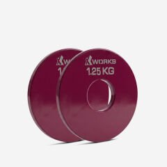 XWORKS Renki Mikro Metal Plaka | Powerlifting Çelik Ağırlık Plakası (Çift) (FWX7001) 1.25 KG Plaka Çift