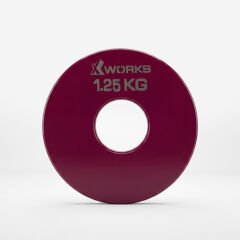 XWORKS Renki Mikro Metal Plaka | Powerlifting Çelik Ağırlık Plakası (Çift) (FWX7001) 1.25 KG Plaka Çift