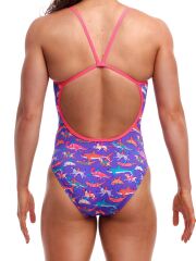 Funkita SS Doggie Paddle Kadın Antrenman Mayo, İnce Askılı