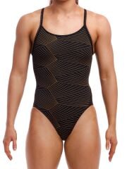 Funkita DB Gold Weaver Kadın Antrenman Mayo, Elmas Sırt