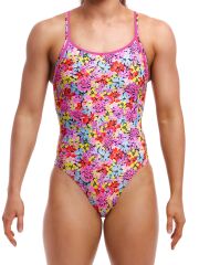 Funkita DB Summer Nights Kadın Antrenman Mayo, Elmas Sırt