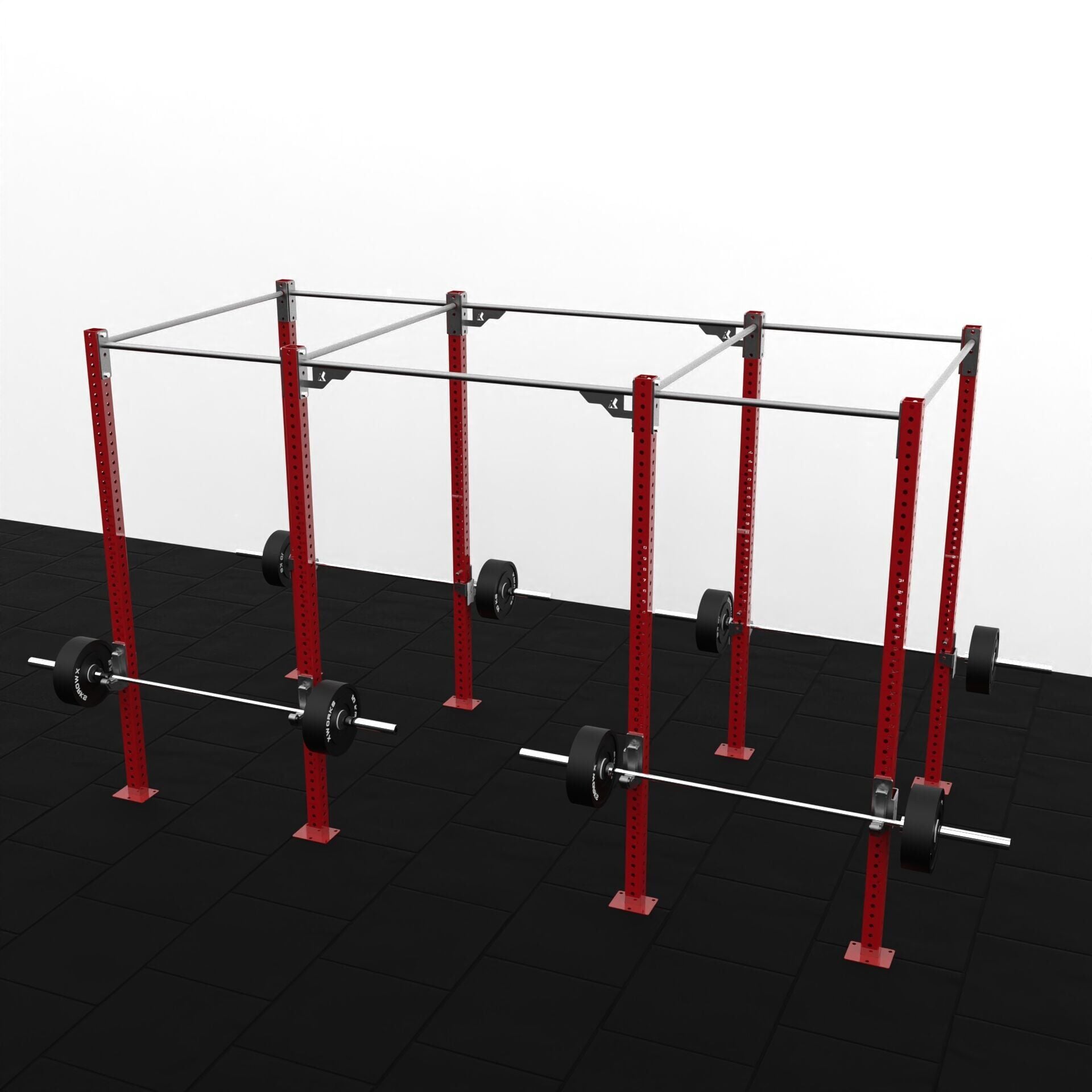 XWORKS 8 Bacak 4 İstasyon Orta Tip Rig Sistemi (FWXC008) KIRMIZI (RAL3000)