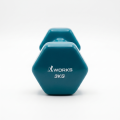 XWORKS Soft Grip Dumbbell – Kauçuk Kaplamalı Pilates Dambılı (Tek) (XW2500000) 3KG