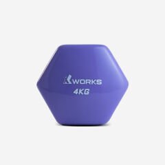 XWORKS Soft Grip Dumbbell – Kauçuk Kaplamalı Pilates Dambılı (Tek) (XW2500000) 4KG