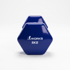 XWORKS Soft Grip Dumbbell – Kauçuk Kaplamalı Pilates Dambılı (Tek) (XW2500000) 5KG