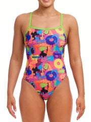 Funkita SST Lotsa Pop Kadın Antrenman Mayo, Geniş Sırt İnce Askılı