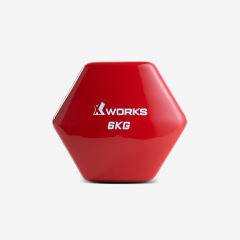 XWORKS Soft Grip Dumbbell – Kauçuk Kaplamalı Pilates Dambılı (Tek) (XW2500000) 6KG