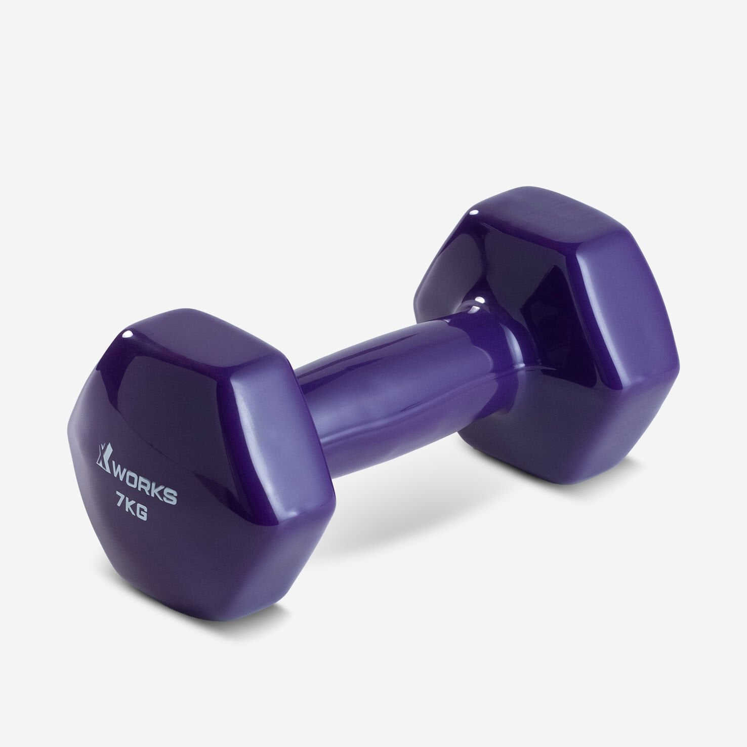 XWORKS Soft Grip Dumbbell – Kauçuk Kaplamalı Pilates Dambılı (Tek) (XW2500000) 7KG