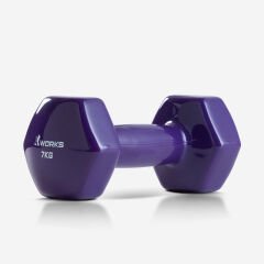 XWORKS Soft Grip Dumbbell – Kauçuk Kaplamalı Pilates Dambılı (Tek) (XW2500000) 7KG