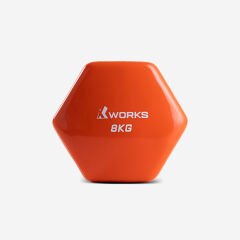 XWORKS Soft Grip Dumbbell – Kauçuk Kaplamalı Pilates Dambılı (Tek) (XW2500000) 8KG