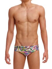Funky Trunks Scissor Kick Erkek Dikişli Slip Antrenman Mayo, 8cm Seamed Briefs