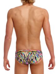 Funky Trunks Scissor Kick Erkek Dikişli Slip Antrenman Mayo, 8cm Seamed Briefs