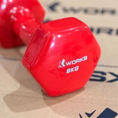 XWORKS Soft Grip Dumbbell – Kauçuk Kaplamalı Pilates Dambılı (Tek) (XW2500000) 10KG