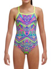 Funkita TMT Stellar Stars Kız Çocuk Antrenman Mayo, Sırt Bağlamalı