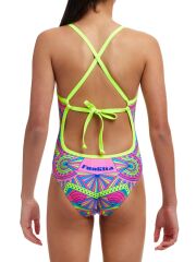 Funkita TMT Stellar Stars Kız Çocuk Antrenman Mayo, Sırt Bağlamalı