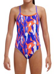Funkita TW Torvill Kız Çocuk Antrenman Mayo, Örgülü Sırt
