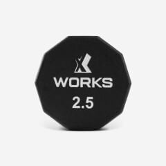 XWORKS Premium Dumbbell – 10 Köşeli TPU Kaplamalı Dambıl (Tek) (XW3200000) 2.5KG (TEK)