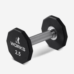 XWORKS Premium Dumbbell – 10 Köşeli TPU Kaplamalı Dambıl (Tek) (XW3200000) 2.5KG (TEK)