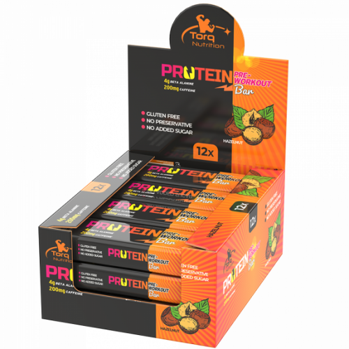 Torq Nutrition Pre-Workout Bar 50 Gr 12 Adet