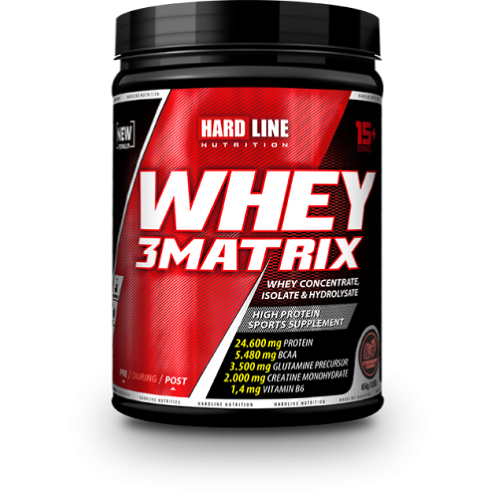 Hardline Whey 3Matrix Çilek 454 Gr